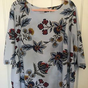 Loft boatneck 3/4 sleeve blouse